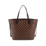 Louis Vuitton Damier Neverfull MM Tote Bag Ebene Brown