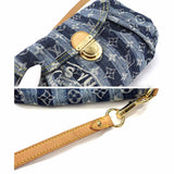 Louis Vuitton Monogram Denim Mini Pleaty Raye Shoulder Bag