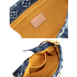 Louis Vuitton Monogram Denim Mini Pleaty Raye Shoulder Bag