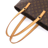 Louis Vuitton Monogram Luco Tote Bag Brown Gold Metal
