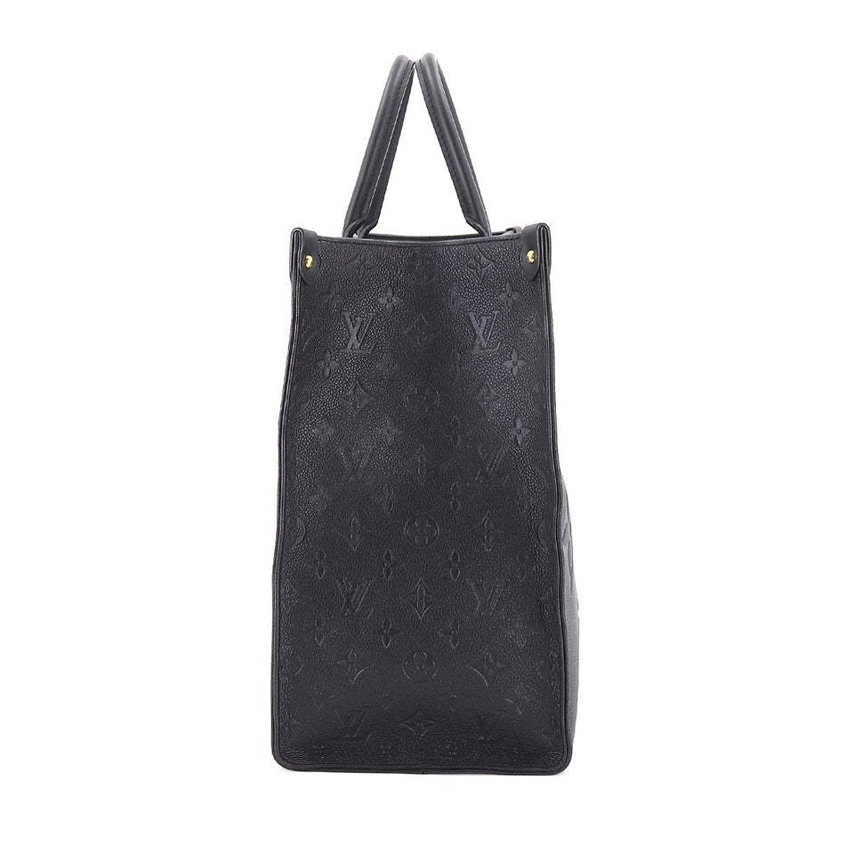 Louis Vuitton Monogram Implant Onthego GM 2Way Tote Bag Noir