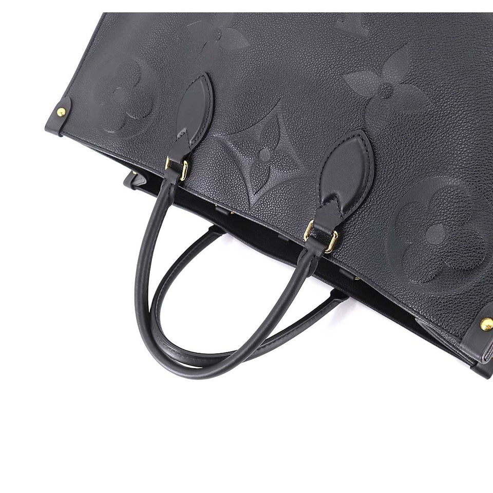 Louis Vuitton Monogram Implant Onthego GM 2Way Tote Bag Noir