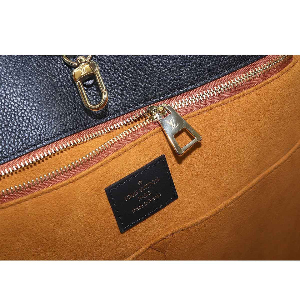 Louis Vuitton Monogram Implant Onthego GM 2Way Tote Bag Noir