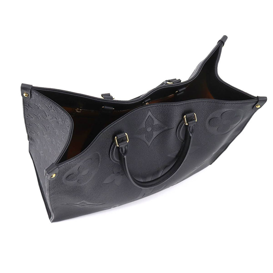 Louis Vuitton Monogram Implant Onthego GM 2Way Tote Bag Noir