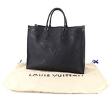 Louis Vuitton Monogram Implant Onthego GM 2Way Tote Bag Noir