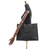 Louis Vuitton Monogram Implant Onthego GM 2Way Tote Bag Noir