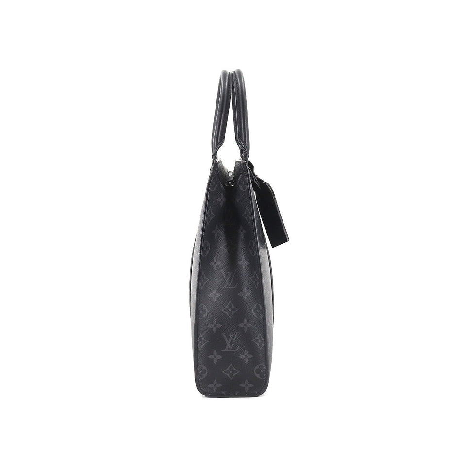 Louis Vuitton Monogram Eclipse Sac Plat Horizontal Zip Business Bag