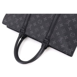 Louis Vuitton Monogram Eclipse Sac Plat Horizontal Zip Business Bag