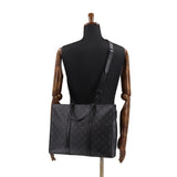 Louis Vuitton Monogram Eclipse Sac Plat Horizontal Zip Business Bag