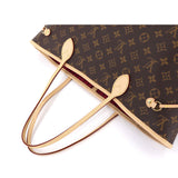 Louis Vuitton Monogram Neverfull MM Tote Bag Brown Pivoine