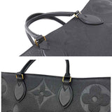 Louis Vuitton Monogram Implant Onthego GM 2Way Shoulder Bag Noir
