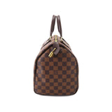 Louis Vuitton Damier Speedy 30 Hand Bag Ebene Brown
