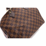 Louis Vuitton Damier Speedy 30 Hand Bag Ebene Brown