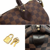 Louis Vuitton Damier Speedy 30 Hand Bag Ebene Brown