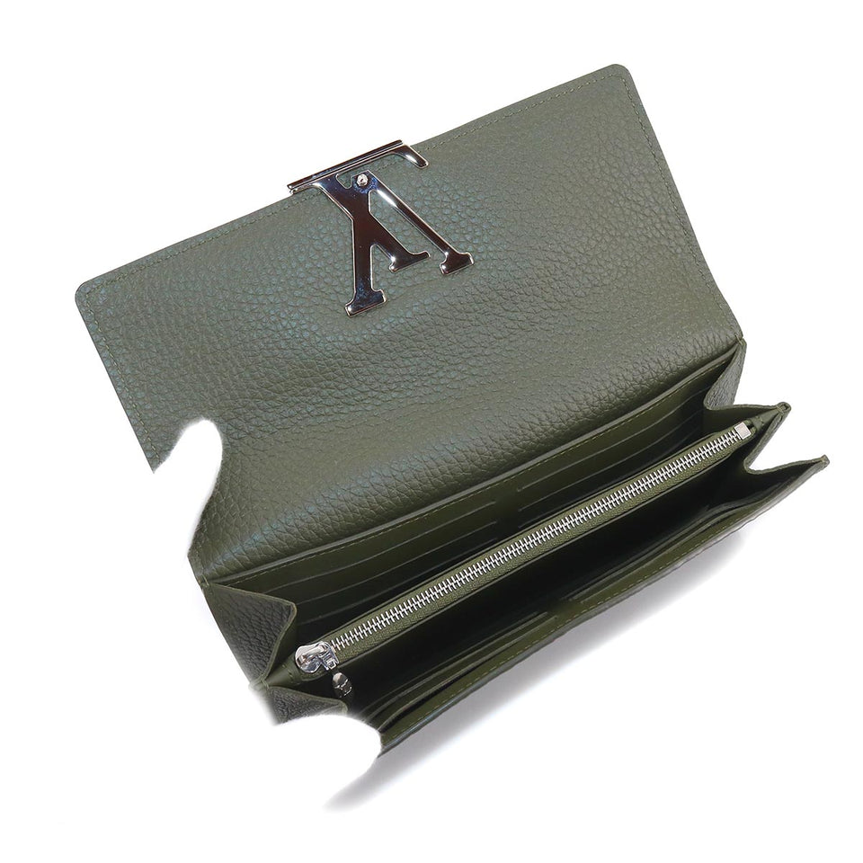 Louis Vuitton Portefeuille Capucines Bi-fold Long Wallet Taurillon Leather