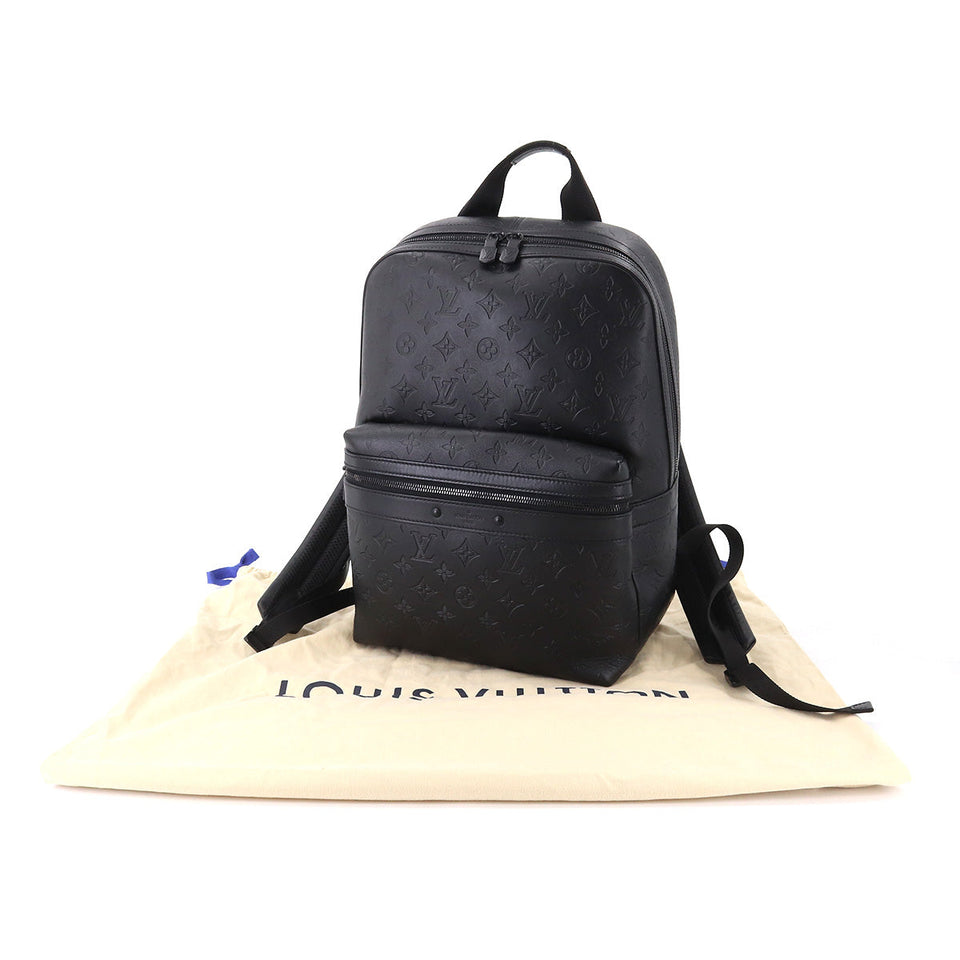 Louis Vuitton Monogram Shadow Sprinter Backpack Leather Black