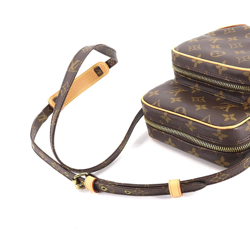 Louis Vuitton Monogram Amazon Shoulder Bag Brown Gold Hardware