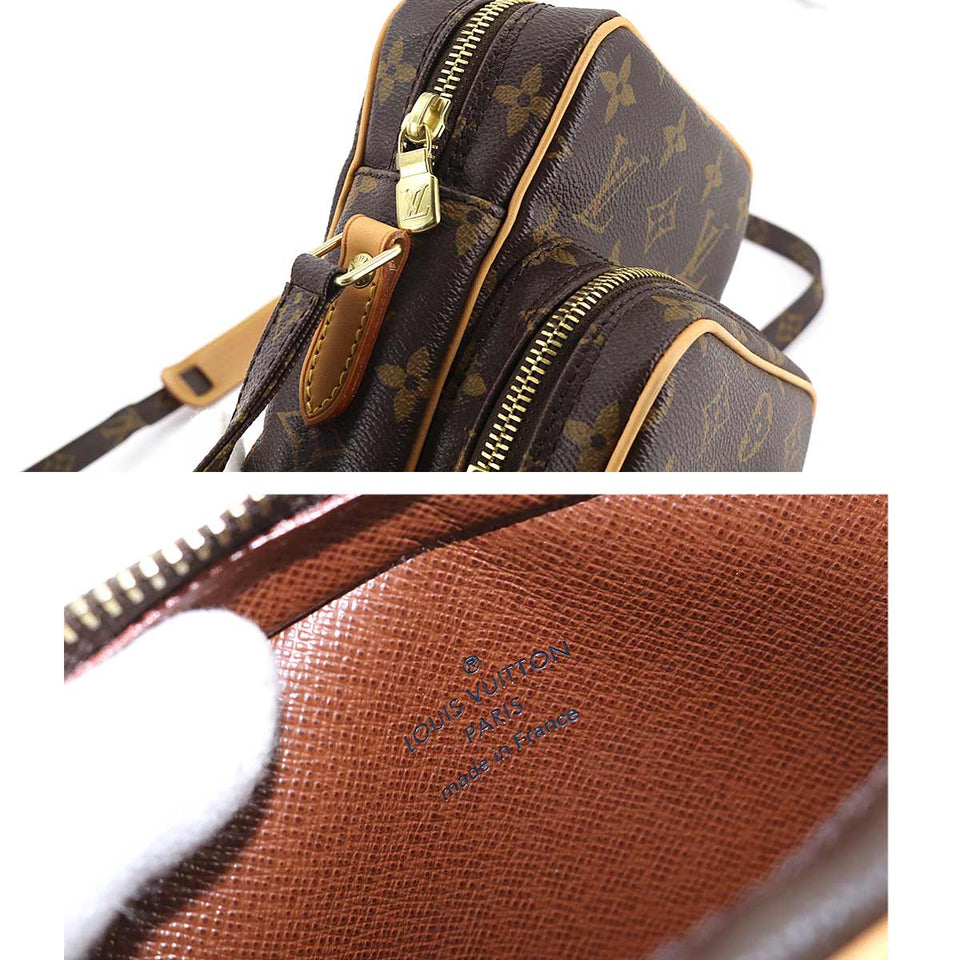 Louis Vuitton Monogram Amazon Shoulder Bag Brown Gold Hardware