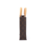 Louis Vuitton Monogram Petit Sac Plat 2Way Shoulder Bag Brown