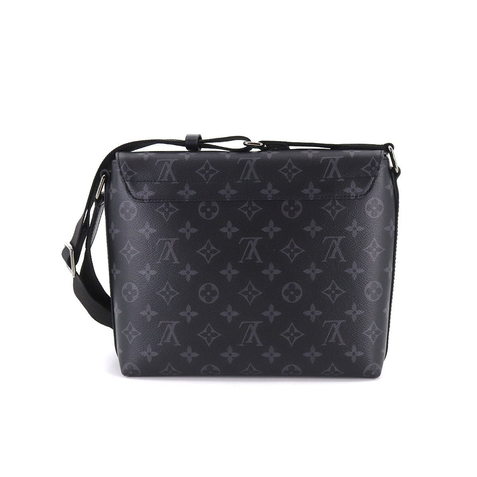Louis Vuitton Monogram Eclipse District PM NV2 Shoulder Bag Black