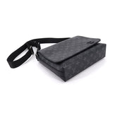 Louis Vuitton Monogram Eclipse District PM NV2 Shoulder Bag Black