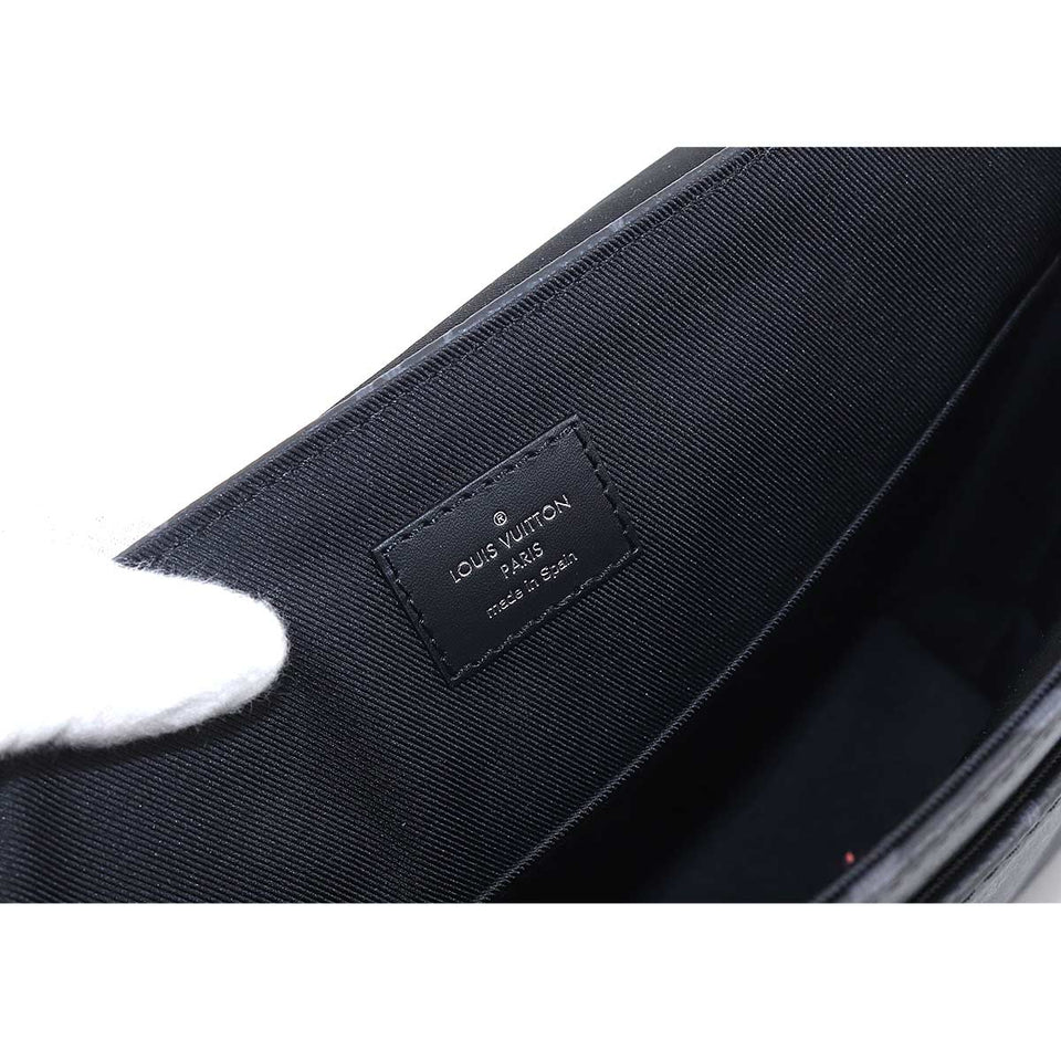 Louis Vuitton Monogram Eclipse District PM NV2 Shoulder Bag Black