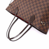 Louis Vuitton Damier Neverfull MM Tote Bag Ebene Brown