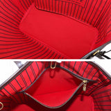 Louis Vuitton Damier Neverfull MM Tote Bag Ebene Brown