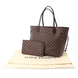 Louis Vuitton Damier Neverfull MM Tote Bag Ebene Brown