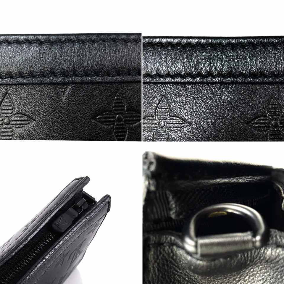Louis Vuitton Monogram Shadow Gaston Wearable Wallet Shoulder Bag