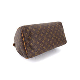 Louis Vuitton Monogram Speedy 35 Hand Bag Brown Gold Hardware