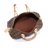 Louis Vuitton Monogram Speedy 35 Hand Bag Brown Gold Hardware