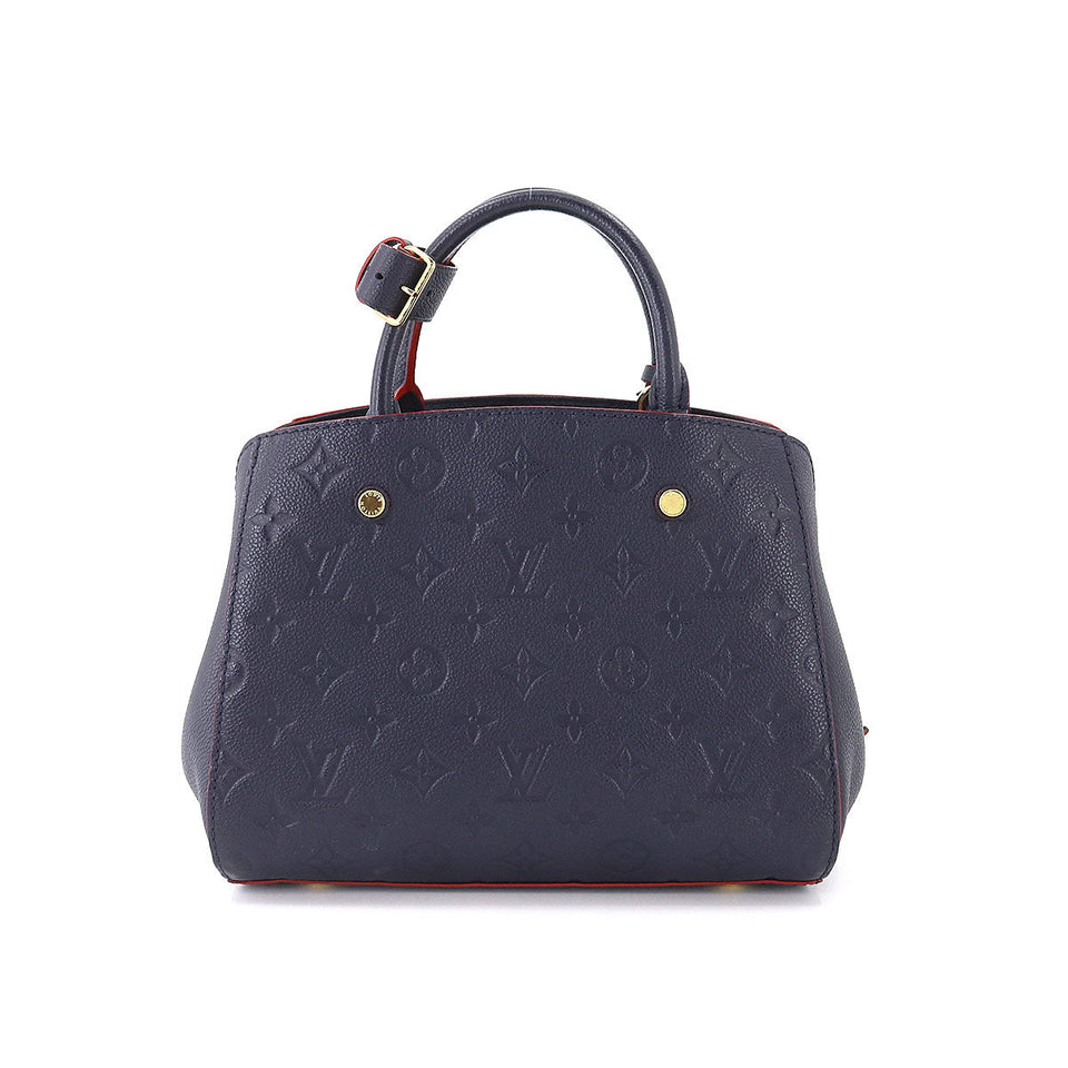 Louis Vuitton Implant Montaigne BB Shoulder Bag Marine Rouge