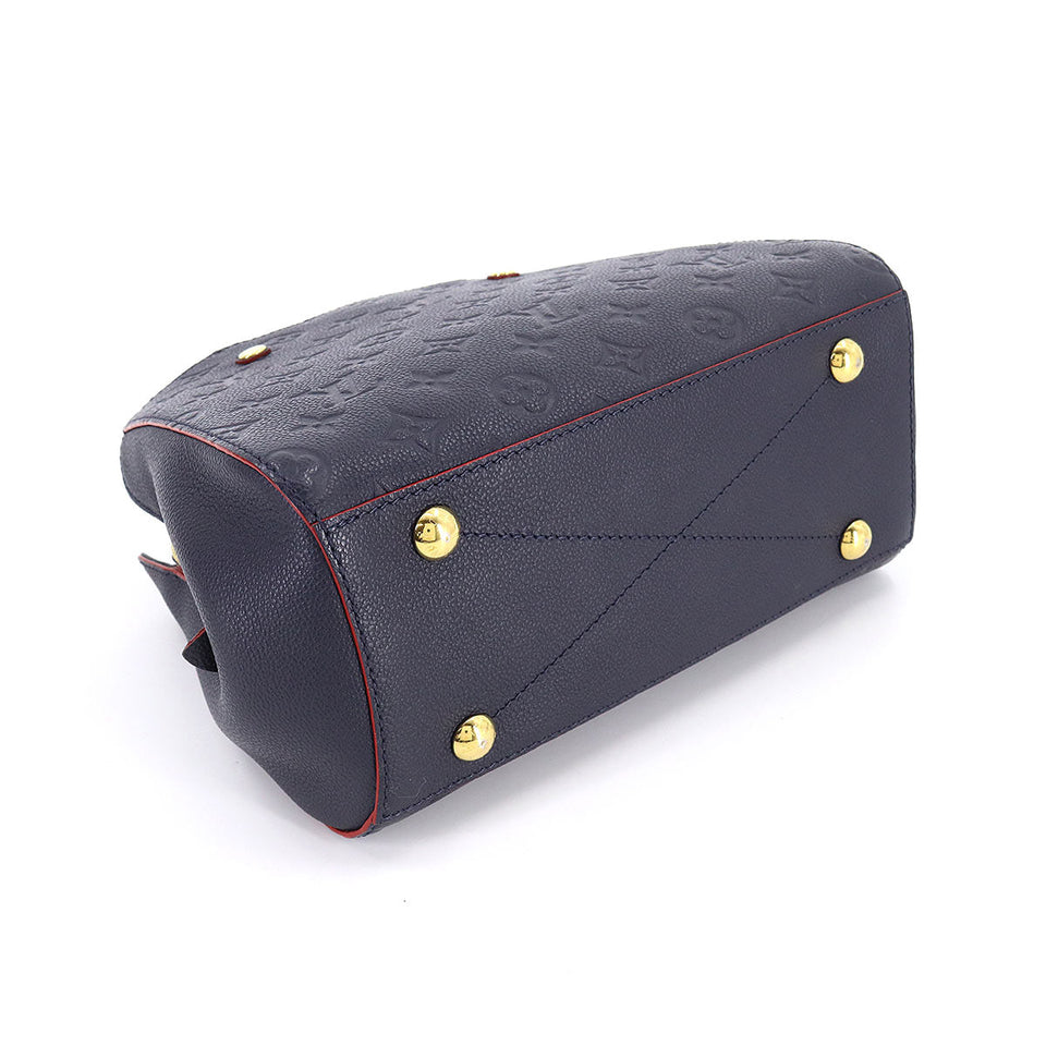 Louis Vuitton Implant Montaigne BB Shoulder Bag Marine Rouge