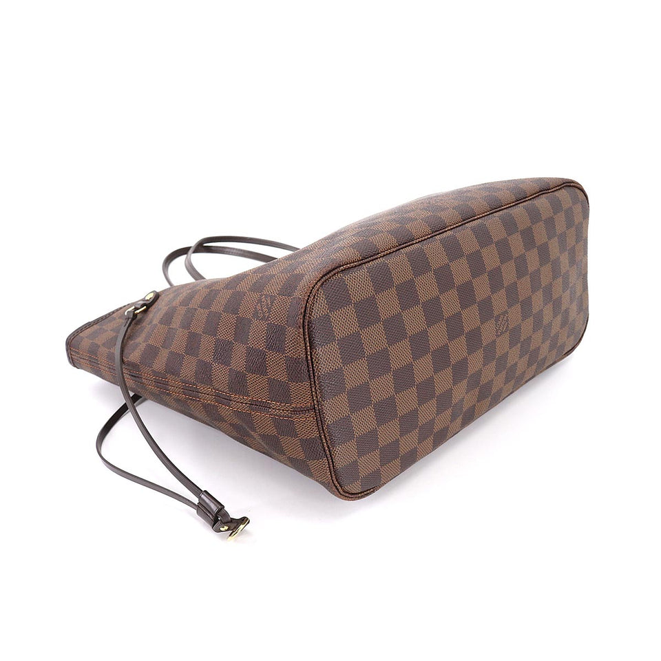 Louis Vuitton Damier Neverfull MM Tote Bag Ebene Cerise Brown