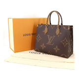 Louis Vuitton Giant Monogram On The Go MM 2way Tote Bag