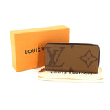 Louis Vuitton Giant Monogram Zippy Wallet Round Zipper Long Brown