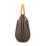 Louis Vuitton Monogram Ellipse MM Hand Bag Brown Gold Metal