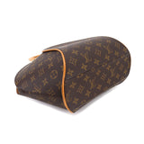 Louis Vuitton Monogram Ellipse MM Hand Bag Brown Gold Metal