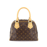 Louis Vuitton Monogram Manhattan PM Handbag Brown Gold Hardware