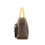 Louis Vuitton Monogram Manhattan PM Handbag Brown Gold Hardware