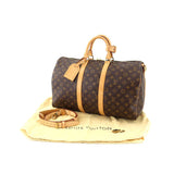 Louis Vuitton Monogram Keepall Bandoliere 45 2Way Boston Bag