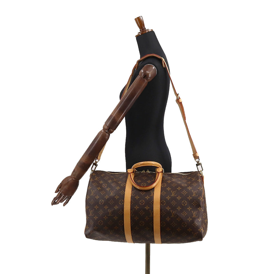 Louis Vuitton Monogram Keepall Bandoliere 45 2Way Boston Bag