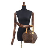 Louis Vuitton Monogram Ellipse PM Hand Bag Brown Gold Hardware