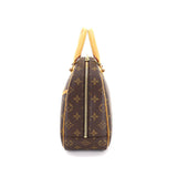 Louis Vuitton Monogram Trouville Hand Bag Brown Gold Hardware