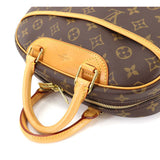 Louis Vuitton Monogram Trouville Hand Bag Brown Gold Hardware
