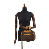 Louis Vuitton Monogram Trouville Hand Bag Brown Gold Hardware