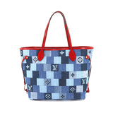 Louis Vuitton Patchwork Denim Monogram Neverfull MM Tote