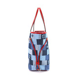 Louis Vuitton Patchwork Denim Monogram Neverfull MM Tote