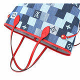 Louis Vuitton Patchwork Denim Monogram Neverfull MM Tote